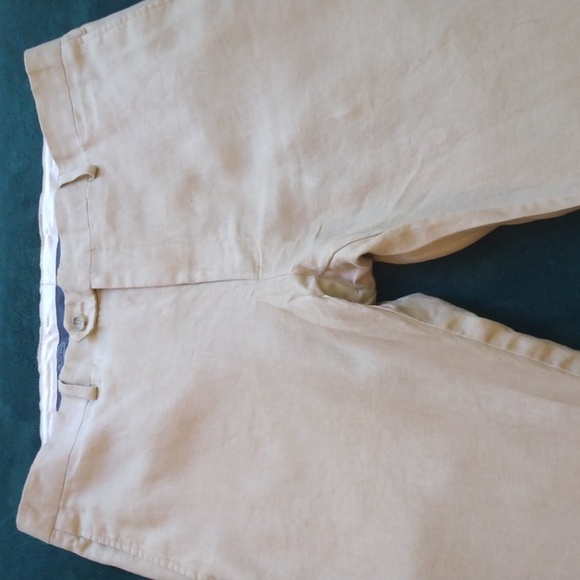 Pronto Uomo Platinum Tan Linen Summer/Beach Pants  36 - 30 - Picture 5 of 13